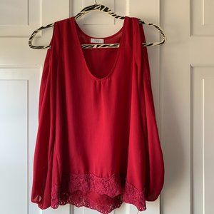 Tobi Small Lace Top